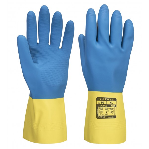 Duplán Mártott Latex kesztyű (12 pár/csomag/méret)