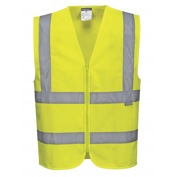 Hi-Vis cipzáras mellény