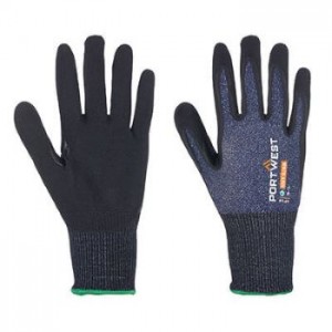 SG Cut B18 Eco nitril kesztyű ( 12 p&aacute;r) K&eacute;k/Fekete