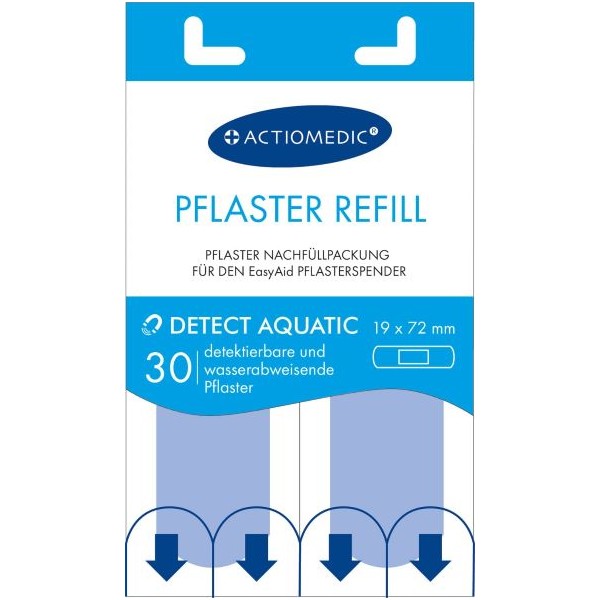 Actiomedic EasyAid DETECT AQUATIC sebtapasz utántöltő (8x30 sebtapasz/karton)