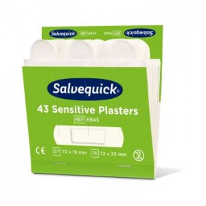 Cederroth Salvequick Sensitive sebtapasz utántöltő (6x43 sebtapasz/karton)