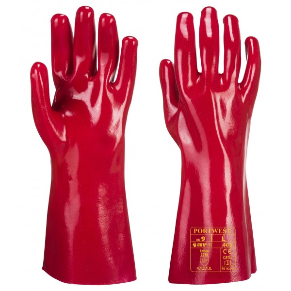 PVC hosszúszárú kesztyű 35cm (12 pár/csomag/méret)