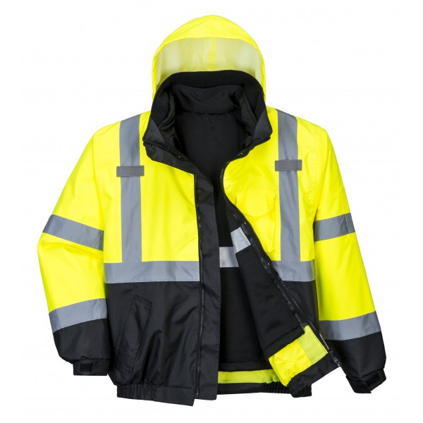 Hi-Vis prémium 3 az 1-ben bomber kabát